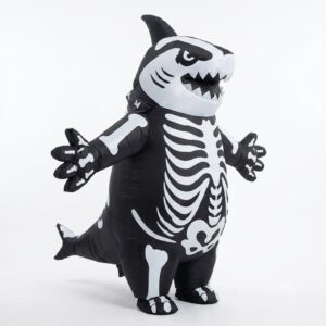 Inflatable Skeleton Shark Costume for Adults – Halloween